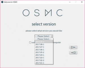 seleccionar-version-OSMC